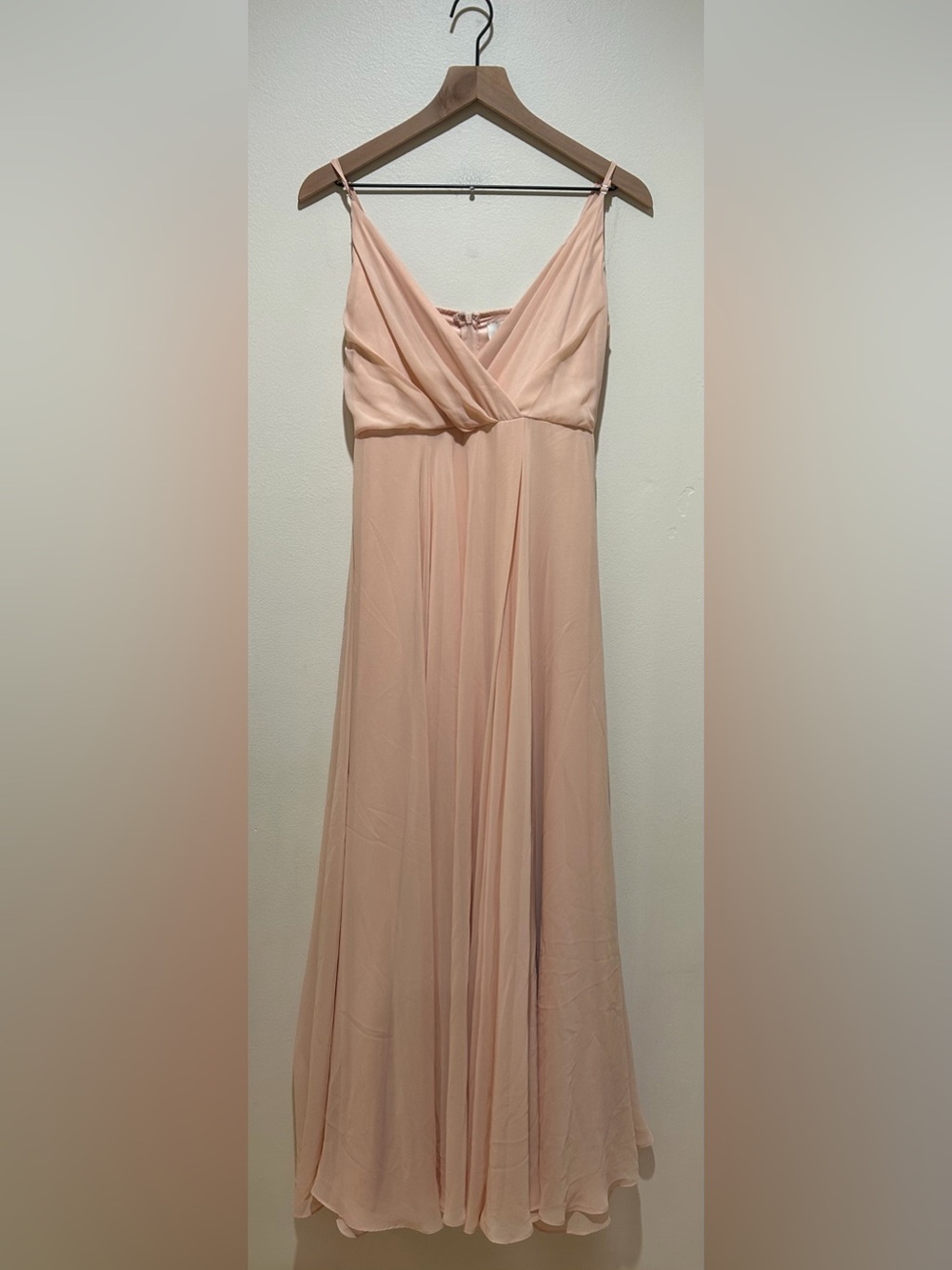 BHLDN by Anthropologie Eva Blush Light Pink Formal Long Maxi Dress - Size Small